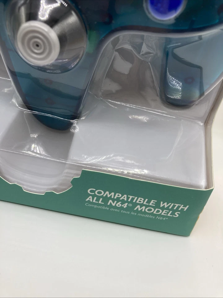 N64 Clear Turquoise Controller for Nintendo 64 from Tomee - Brand New - Image 2 of 4