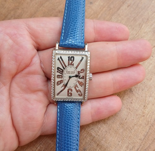Roger Dubuis Much More 18k White Gold With Diamond Case M25 Watch US SELLER