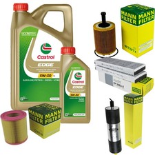 INSPEKTIONSKIT FILTER CASTROL 6L ÖL 5W30 für Audi A6 Avant 4F5 C6 2.0 TDI