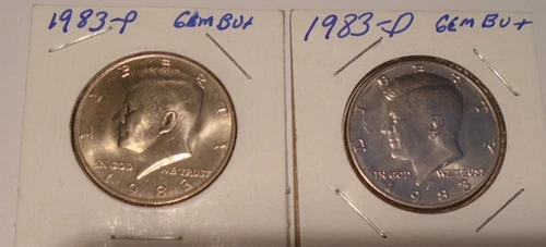 1983 P&D KENNEDY HALF DOLLAR's GEM BU