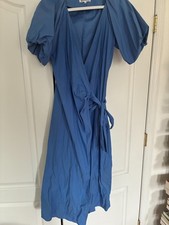 Reformation olea dress in blue, M, used excellent condition