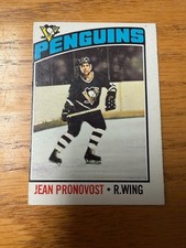 1976-77 Jean Pronovost O-Pee-Chee hockey card - #14 - Pittsburgh Penguins
