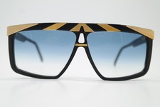Vintage Sunglasses Alpina G 81 Black Gold Square