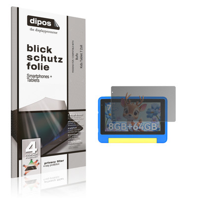 Blickschutzfolie für Bufo Kids Tablet 7 Zoll matt Schutzfolie Folie Display