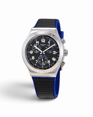 Swatch IRONY CHRONO 2019 - YVS451 Secret Mission Black And Blue  - New