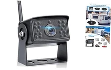 Wireless Backup Camera for Car AHD 1080P 150° Wide Angle Single Camera Black