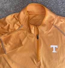 Tennessee Volunteers 1/4 Zip Windbreaker Pullover Jacket Orange Women  s XL NCAA