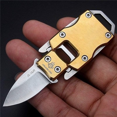 Mini Klappmesser, EDC Taschenmesser, Schlüsselanhänger, Gürtelmesser