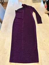 NEW Gorgeous Purple Sparkle Long Formal Gown New Years Holiday Party Shein