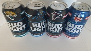 BUD LIGHT *JAGUARS , FALCONS & PANTHERS + NFL* 12 OZ CANS EMPTY 2025