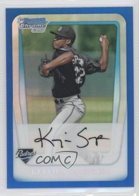 2011 Bowman Chrome Prospects Blue Refractor 79/150 Keyvius Sampson #BCP182 3v8