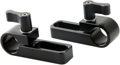 NICEYRIG 15 mm Single Rod Clamp für Kamera,15mm Rod Clamp mit Langen Loch auf 