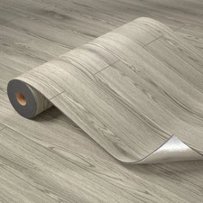 Oxdigi Peel and Stick Vinyl Flooring Roll 23"x 393"/64 Sq.Ft, Thicken Self 