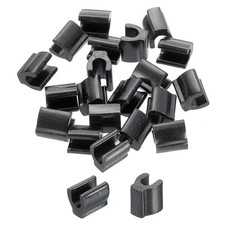 40Pcs 10 Top Stoppers Closed-end Zipper Slider Metallic Black