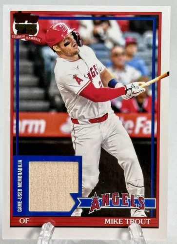 2026 Topps Series 1 MIKE TROUT 1991 Topps Bat Relic Card #91R-MT LA Angels