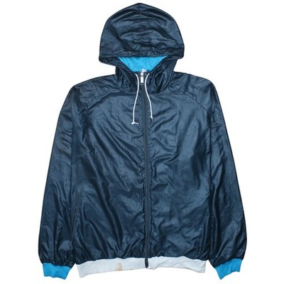 Nike Herren Blau 2XL Windbreaker Kapuzenjacke Sportswear