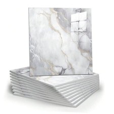 10pcs Marble Peel and Stick 11.8" x 11.8" x2.5MM x 10Pack Colorful Marble Tiles
