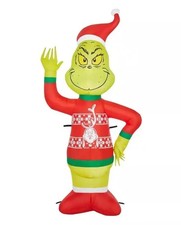 Gemmy 4 ft. LED Grinch in Max Sweater Christmas Airblown Inflatable