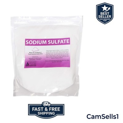 10 lb Natural Sodium Sulfate Food Grade  99+% Granular Anhydrous Crystals Salt