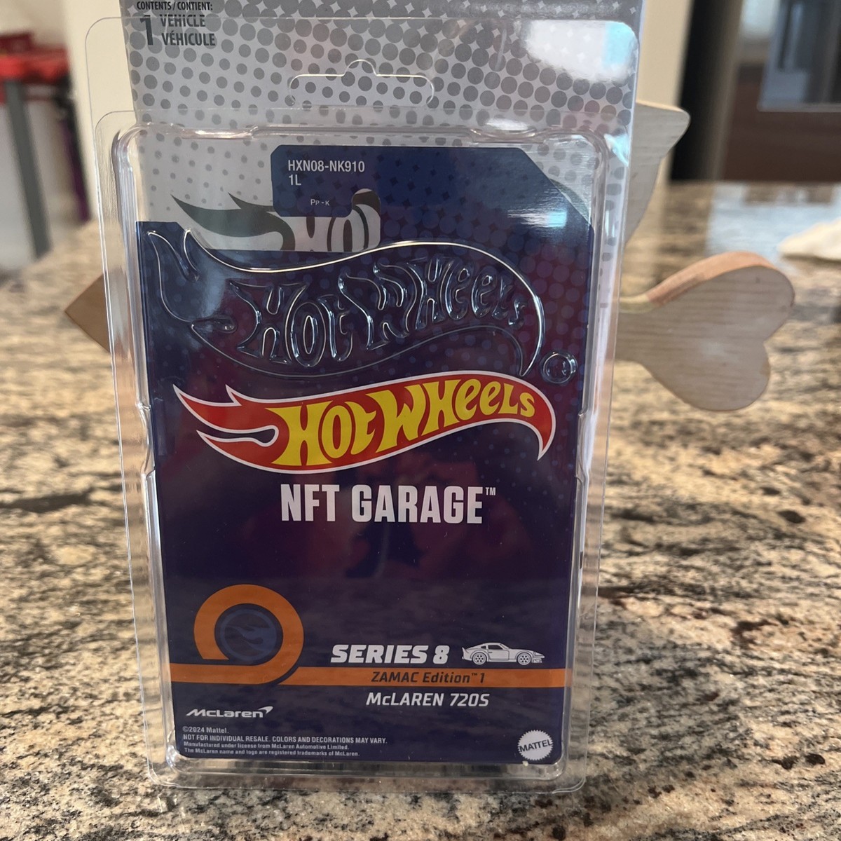 Hot Wheels NFTGarage Series 8 McLaren 720S Zamac Edition 1 Diecast