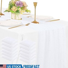 10ft Pearl Table Runners Tulle Fabric Elegant Wedding Decor Party New