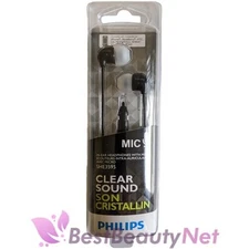 Philips Clear Sound In Ear Headphones With Mic SHE3595 Black