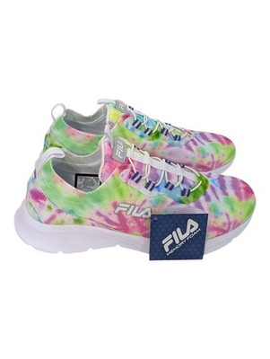 NEW Fila Skyway Bright Tie Dye Memory Foam Slip On Sneakers - Size 10 Womens