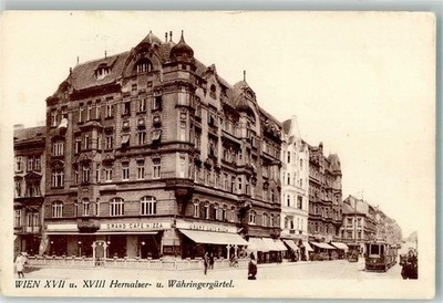 13567105 - Wien Grand Cafe Nizza Strassenbahn Hernals 1928