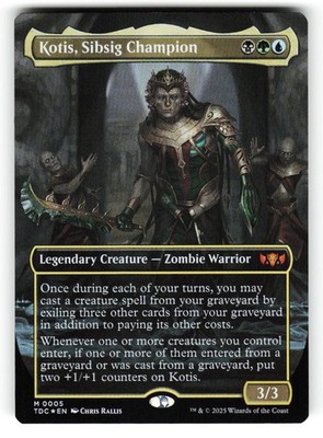 Kotis, Sibsig Champion (Borderless) #5 (NM) (M) (TDC) Magic MTG