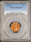 1946-S 1c Lincoln Head Wheat Cent MS 66 Red PCGS # 35742999 + Bonus