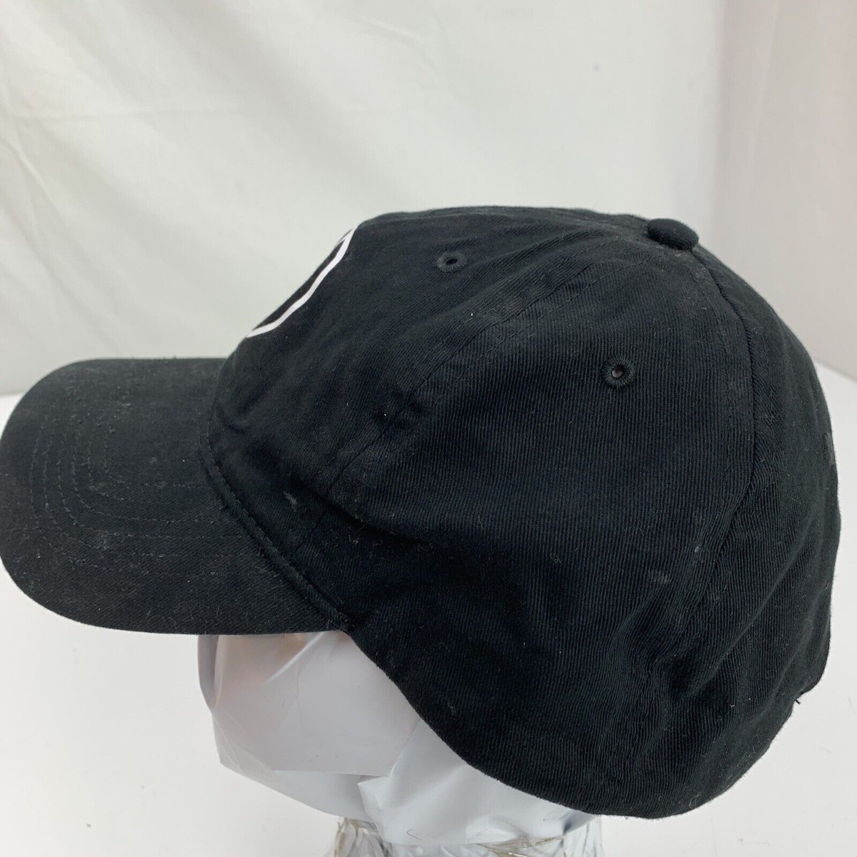 Donut Black White Ball Cap Hat Adjustable Baseball | eBay