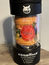 Cheers KegBomb Bluetooth Wireless Speaker sealed New with leather case  strap