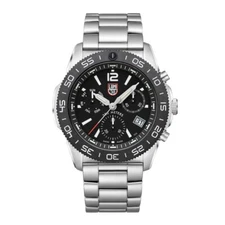 Luminox Pacific Diver XS.3142 Chrono Black Dial 44mm Steel Quartz Men's Watch