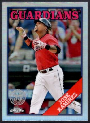 2023 Topps Chrome 1988 35th Jose Ramirez Cleveland Guardians #88BC-17