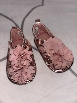 Matalan Pink Floral Sandals 0-6 Months Baby Girl