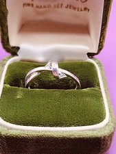Fine Sterling Silver Love Knot Ring 925 Sz 8.5