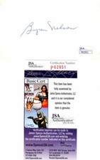 Byron Nelson Signed Vintage Golf 3x5 Index Card - Deceased 2006 - JSA COA