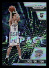 2020-21 Panini Prizm #4 Aleksej Pokusevski Rookie Instant Impact Silver Thunder