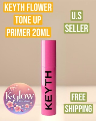 KEYTH COLORED KEYTH PINK FLOWER TONE-UP PRIMER 20ML  Authentic & U.S. Seller