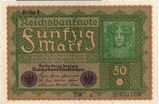GERMAN BANKNOTE 50 MARKS P66 GERMANY - Reichsbank 24.06.1919 CHOOSE FROM MENU