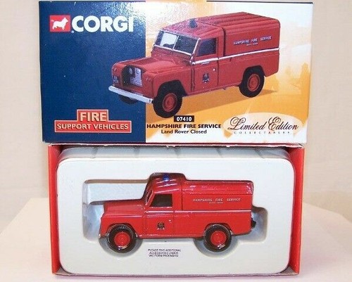 Modèle Réduit Corgi 1/43 Land Rover Pompiers Leicester - Édition Limitée - Neuf