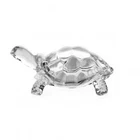 Mini Crystal Tortoise Figurine, Glass Turtle Statue Lucky Feng Shui Decor