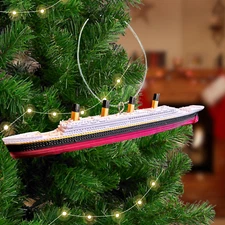 Titanic Ship Christmas Ornament, Historically Accurate Titanic Ornament