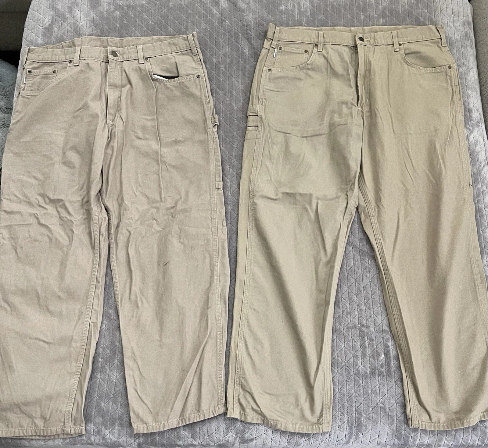 2 Carhartt Loose Fit Pants 40x30 Men’s Pants RN#14806 Work Pants
