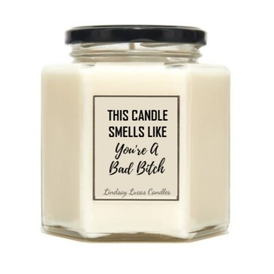 Smells Like A Bad B*tch Sojawachs Duftkerze - Geschenk für Freund