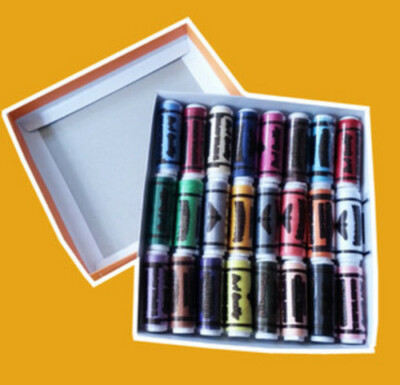 24 Gemischte Farben 100 % Polyester Nähgarn 400 Yards Spulen Hand Maschine Zum Selbermachen
