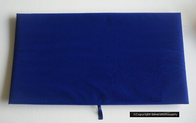 BLUE Velvet Jewelry display Pad FULL SIZE 14'' x 7 1/2'' X 1/4'' Pin jewelry JD059