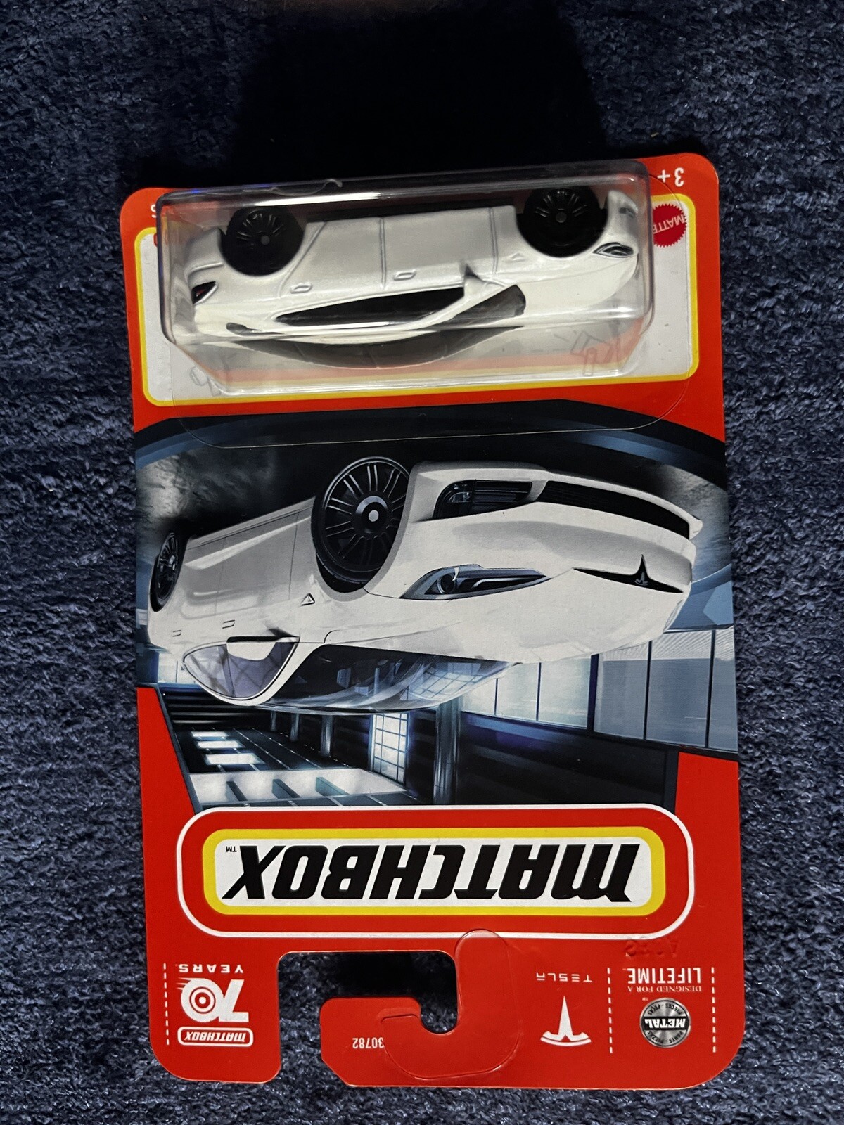 Tesla Modelo S 86/100 Matchbox 2023 HKW45 Blanco