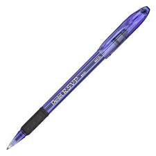 BK91RDV-A Pentel RSVP Razzle Dazzle Ballpoint Pen, Purple Barrel, Medium, 1 Each