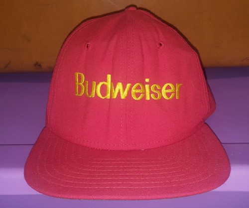 New Era Budweiser Snapback Hat Cap Made 